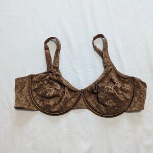 Curvation lightweight brown lace bra 40D